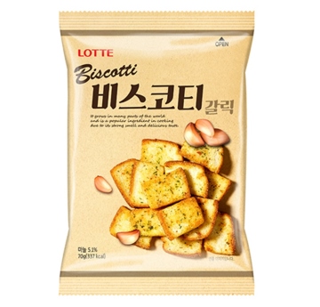 韓國樂天大蒜麵包餅70g
